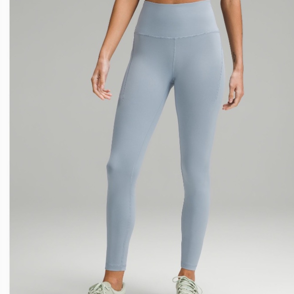Lululemon Wunder Train High Rise with Pockets 25” -Chambray